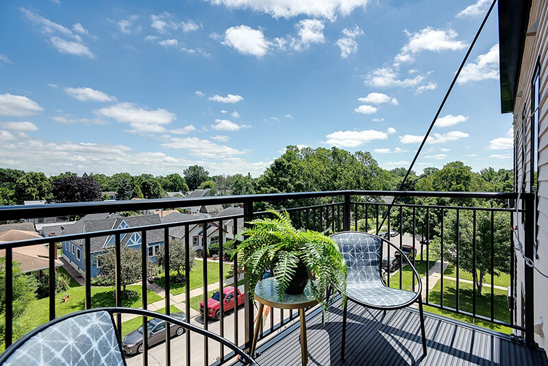 an apartment balcony