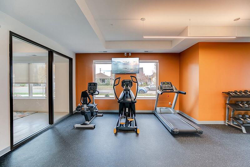 the fitness center equipment