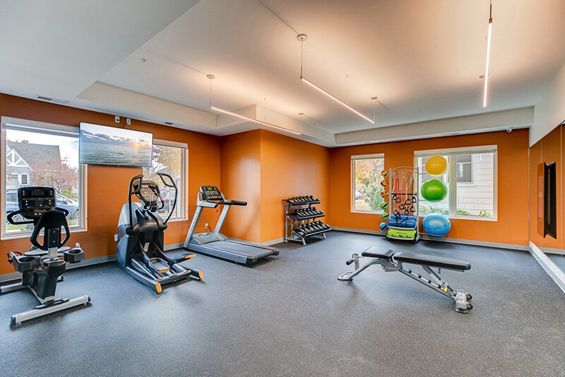 the fitness center equipment