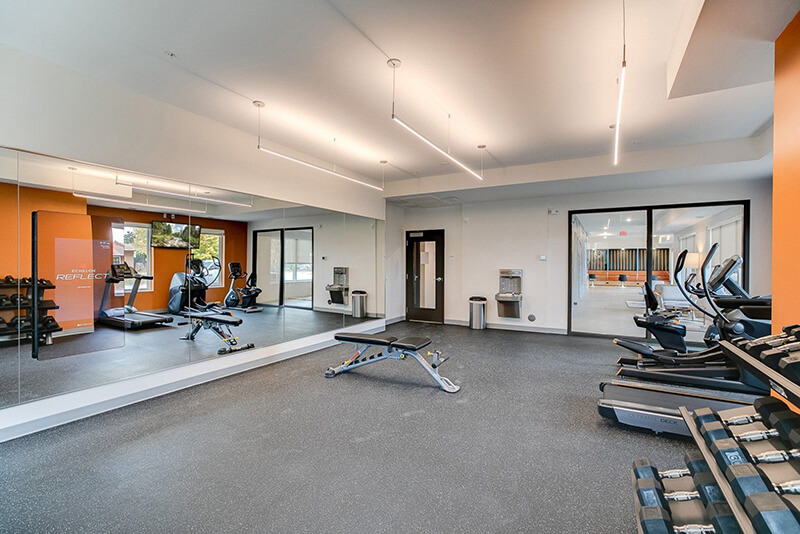 the fitness center equipment